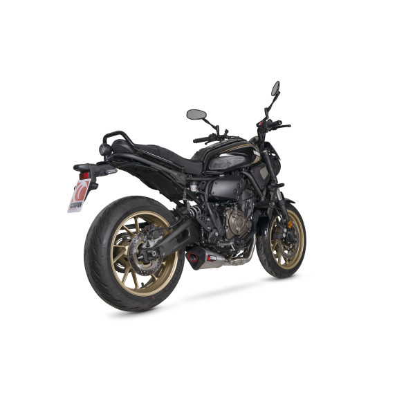 Scorpion Exhaust Yamaha XSR 700 2021 - 2023 Serket Taper Full System Brushed Stainless Steel Sleeve